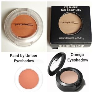 MAC Cosmetics 2x Eye Shadow Bundle: Omega & Paint By Umber